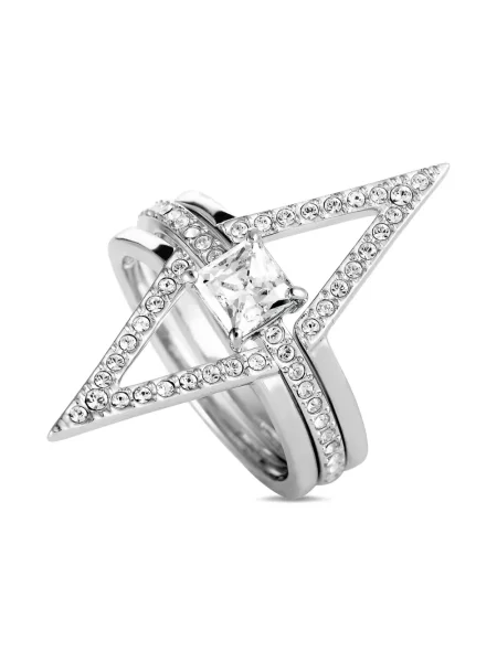 Inel Swarovski argintiu