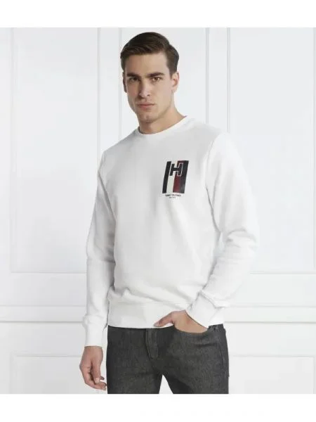 Tommy Hilfiger Hanorac H EMBLEM alb