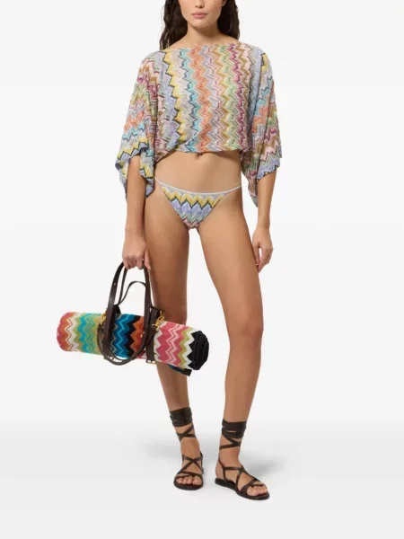 Πλεκτός περικομμένο τοπ Missoni μπλε
