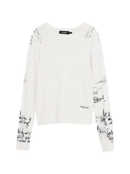 Svetr Desigual s potiskem černý