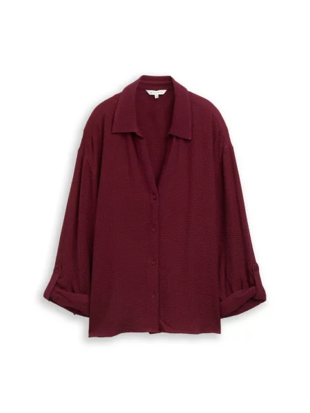 TOM TAILOR Bluză bordeaux roșu