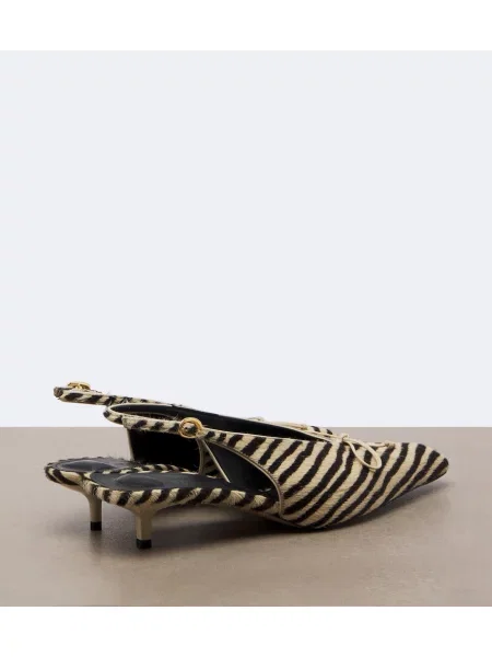 Pantofi cu toc Jacquemus slingback bej