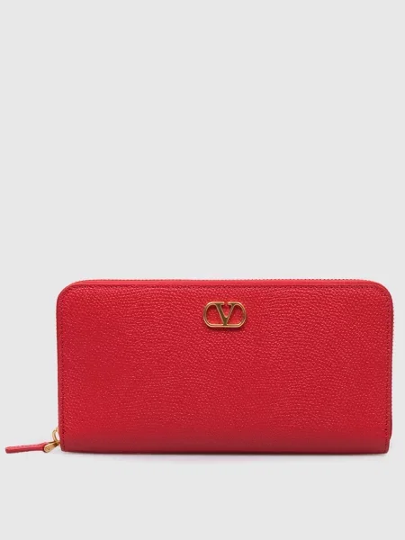 Кожаный кошелек Valentino красный