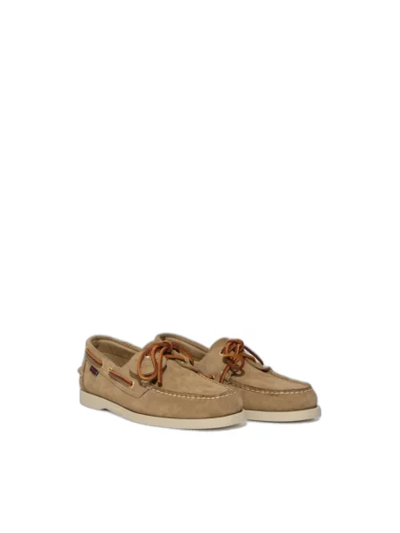 Półbuty Sebago skórzane casual brązowe