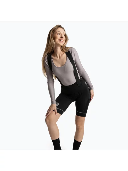 Дамски шорти ATTABO Kirun Pro WMNS Bib Cargo black черно