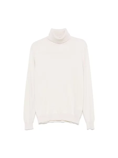 Sweter z golfem Dondup z kaszmiru do golfa beżowy