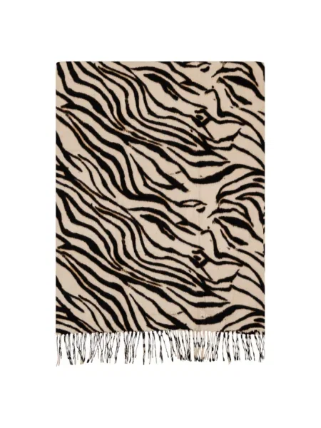 Šal Pieces s printom crna