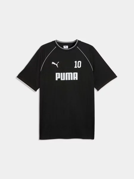 Футбольный футболка Puma из джерси черная