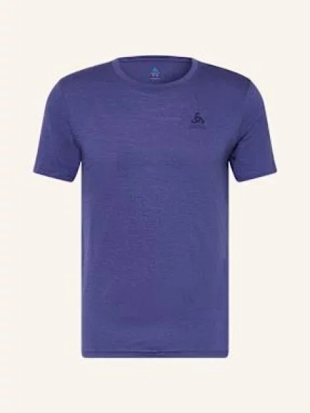 Odlo Koszulka Funkcyjna Natural Merino Z Wełny Merino blau fioletowa