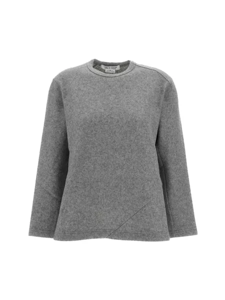 Bluza Comme Des Garcons wełniana z długim rękawem szara