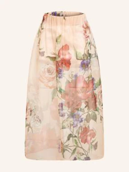 Dolce & Gabbana Spódnica Z Jedwabiu beige beżowa