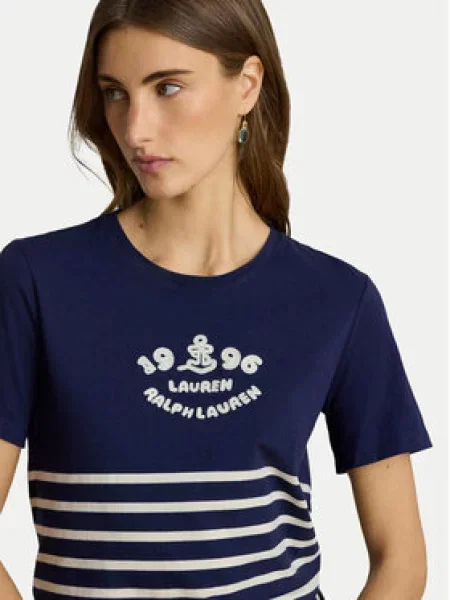 LAUREN RALPH LAUREN Marškinėliai Tamsiai mėlyna