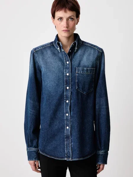 MUGLER cămașă din denim pentru femei