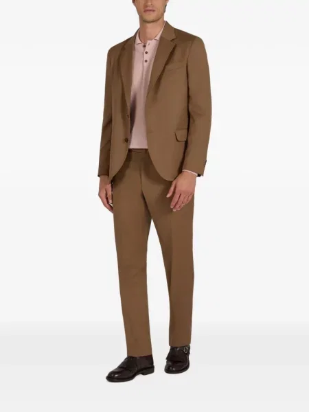 Sacou Slowear din țesătură twill maro
