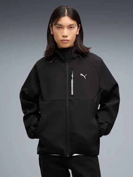 Демисезонная куртка Puma софтшелл черная