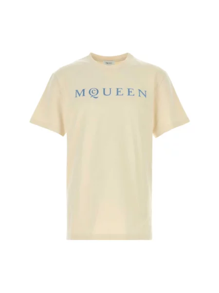 Koszulka Alexander Mcqueen z logo żółta