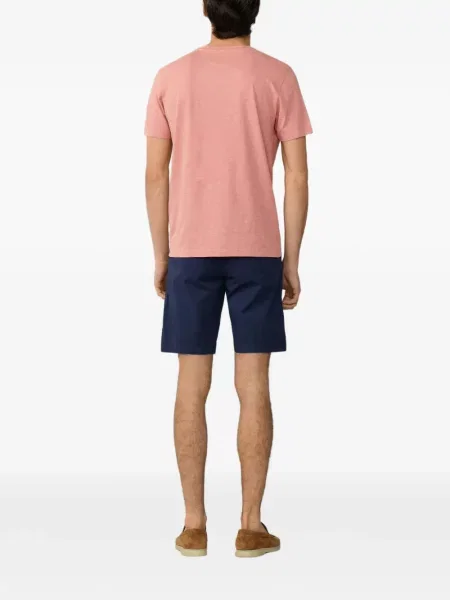 Tricou Hackett London cu decolteu rotund roz