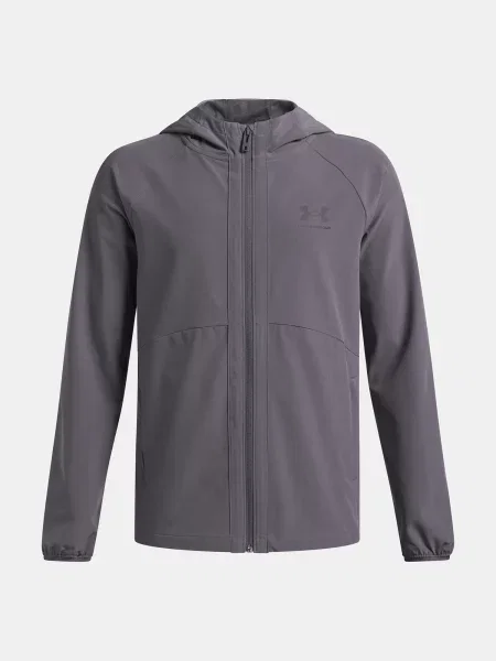 Gyerek széldzseki Under Armour szürke