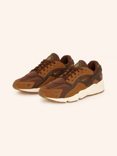 Sneakersy Nike Air Huarache zamszowe brązowe