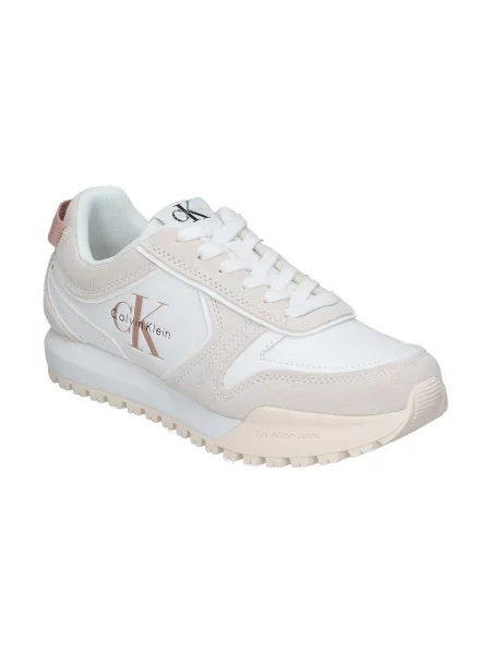 Calvin Klein Jeans Nízke tenisky TOOTHY RUNNER ružová / staroružová / biela béžová