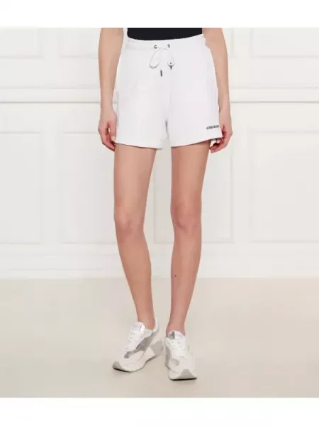 Guess Jeans Pantaloni scurți EMBRO alb