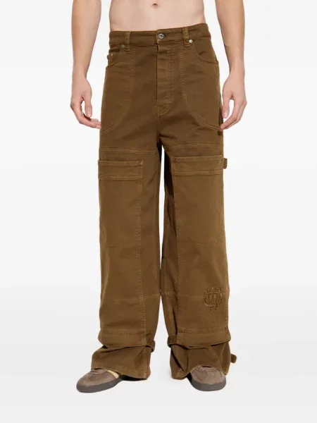 Pantaloni Off-white din canvas alb