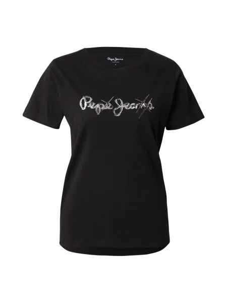 Pepe Jeans Tricou / argintiu negru