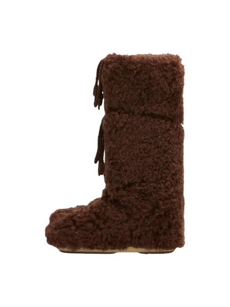 Moon Boot śniegowce MB ICON CURLY EXTRA brązowe