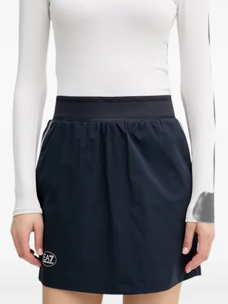 Fusta mini Ea7 Emporio Armani cu imagine albastru