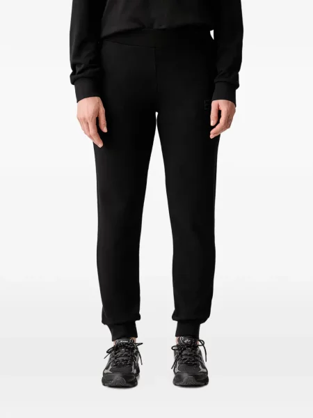 Τρέξιμο παντελόνι Ea7 Emporio Armani με αυτόγραφο μαύρο