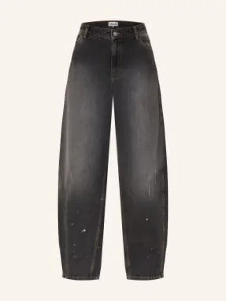Baum Und Pferdgarten Džíny Barrel Nevin black washed denim černé