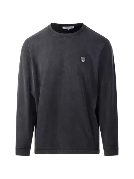 Lung tricou Maison Kitsune negru
