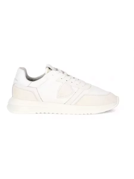 Buty do biegania Philippe Model zamszowe do biegania białe