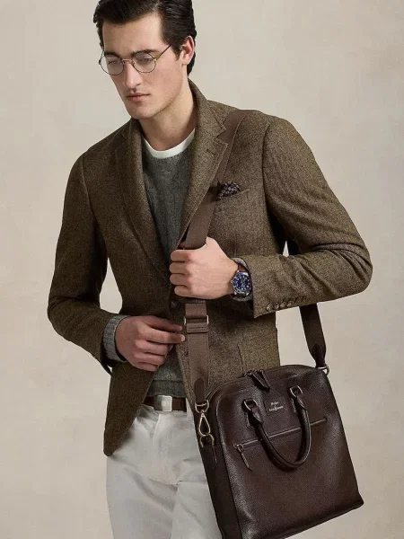 Кожаная сумка Polo Ralph Lauren
