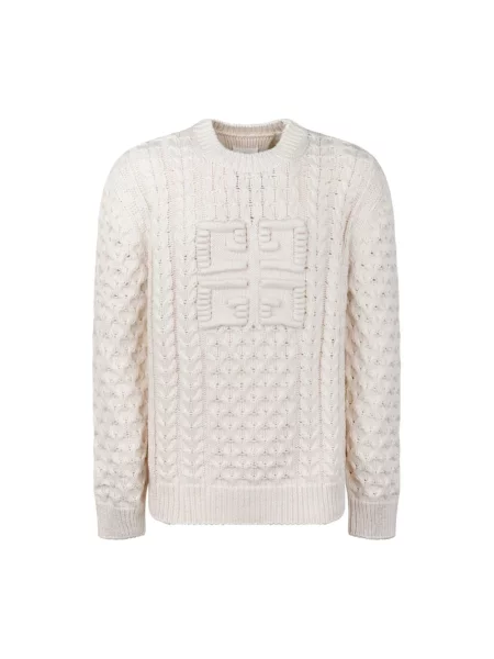 Dzianinowy sweter Givenchy biały