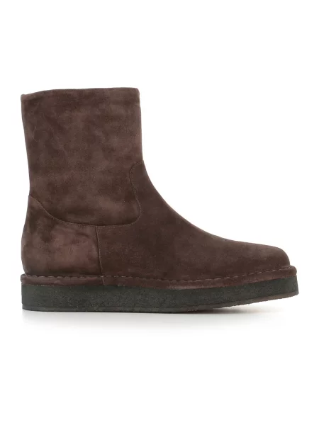 Buty do kostki Del Carlo zamszowe brązowe