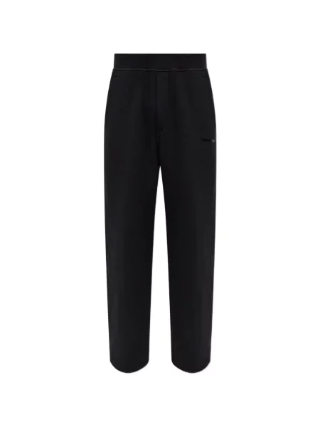 Pantaloni Dsquared2 alergare cu autograf negru