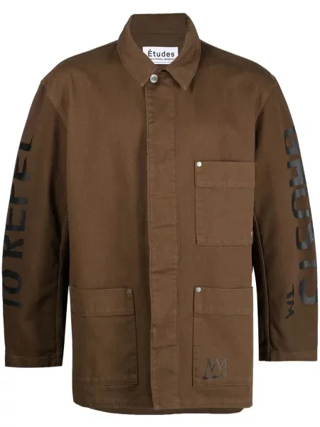 Geacă de blugi études cu imagine maro