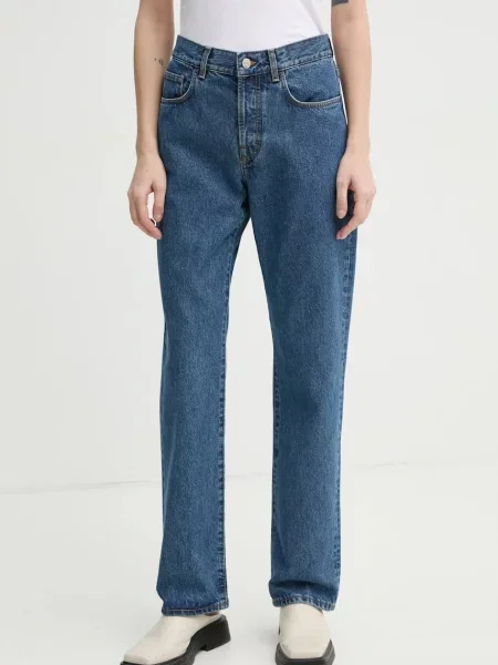 Blugi Filippa K cu talie înaltă albastru