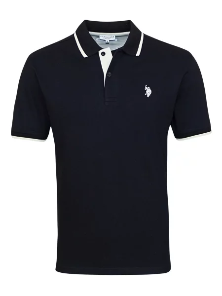 U.S. POLO ASSN. Tricou negru alb