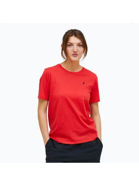 Koszulka Peak Performance Explore Graphic brilliant red czerwona