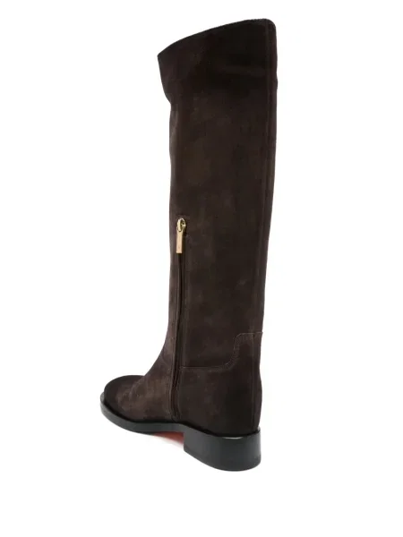Botine Santoni din piele de căprioară maro
