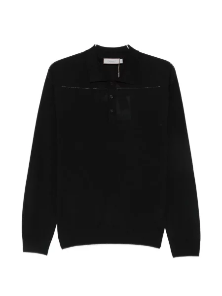 Lung tricou polo Canali negru