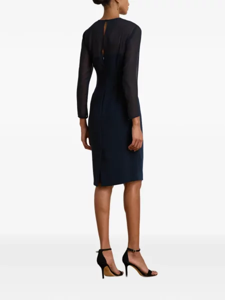 Rochie maxi Lauren Ralph Lauren din șifon albastru