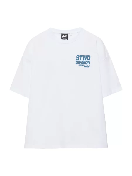 Pull&Bear Tricou STWD safir alb