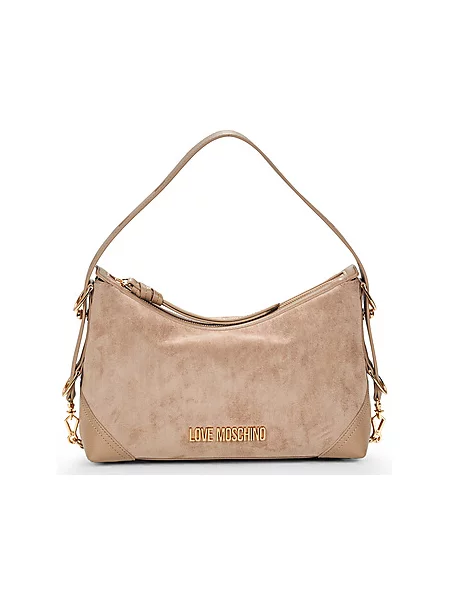 Ročna torba LOVE MOSCHINO bež