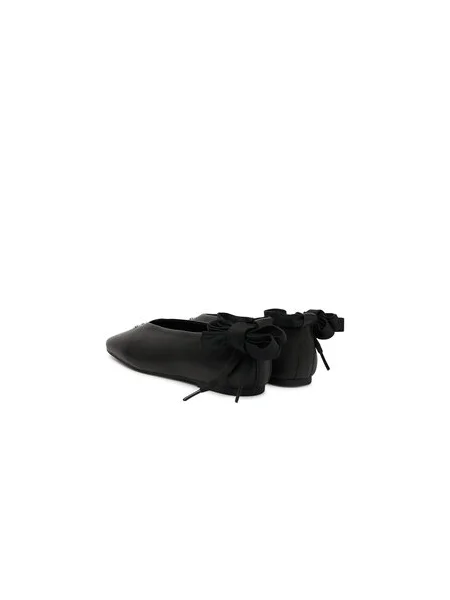 Tommy Jeans Baleríny Tjw Ballerina With Laces čierna