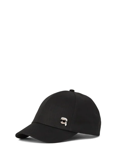 Karl Lagerfeld șapcă de baseball din neted negru