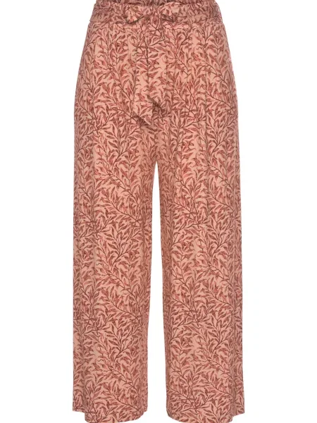 BEACH TIME Pantaloni BEACH TIME maro / deschis roșu