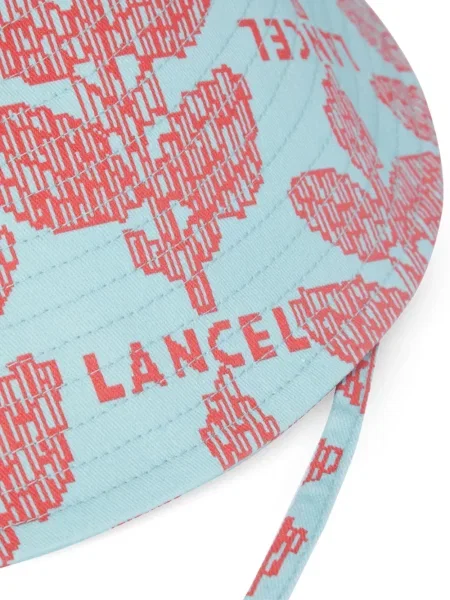 Căciulă Lancel cu model floral albastru